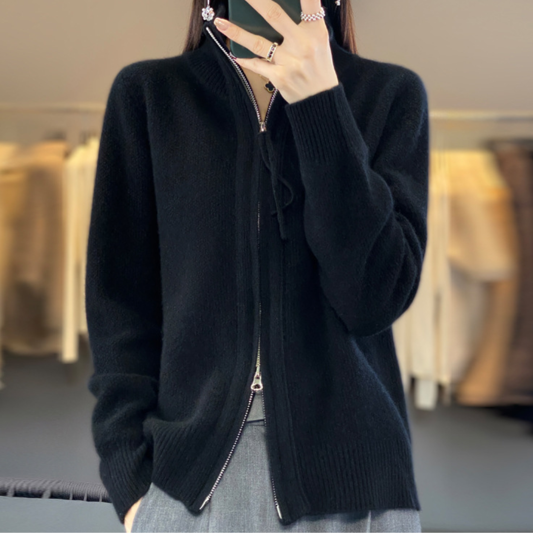 W&W Mode | Eleganter und bequemer Reißverschluss-Cardigan