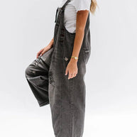 WW | Ärmelloser Lockere Denim Overall