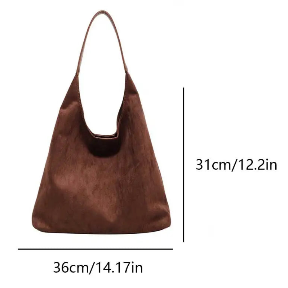 W&W Mode | Damen Wildleder Tote Bag Stilvolle Frauentasche