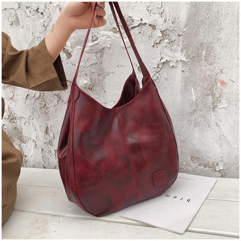 Retro-Ledertasche für Damen