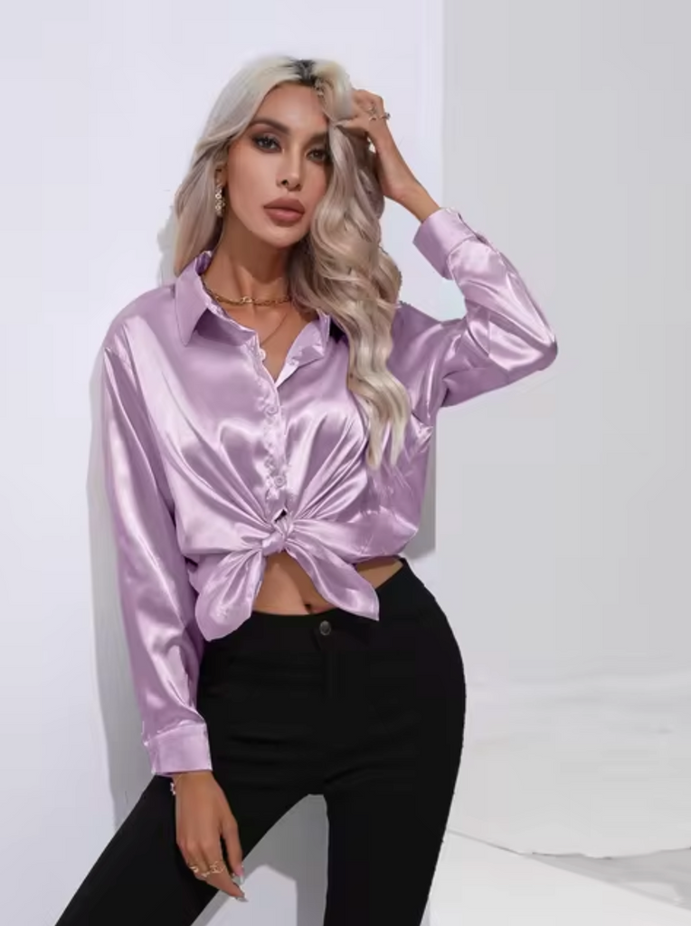 WW | Luxe Bluse Mit Langen Ärmeln