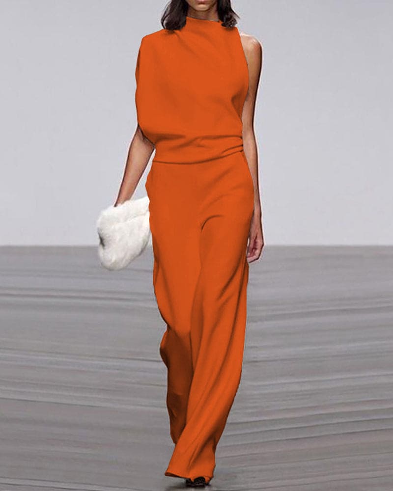 WW | Premium Ein Schulter Jumpsuit