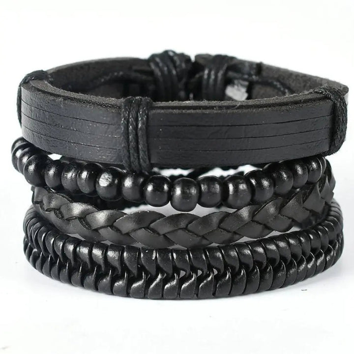 W&W Mode | Geflochtene Leder Wickelarmband Für Herren