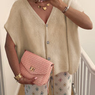 WW | V-Ausschnitt Kurzarm Cardigan