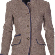 langärmelige Strickjacke in Uni-Farbe