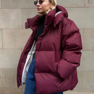WW | Lockere Baumwollgefütterte Jacke