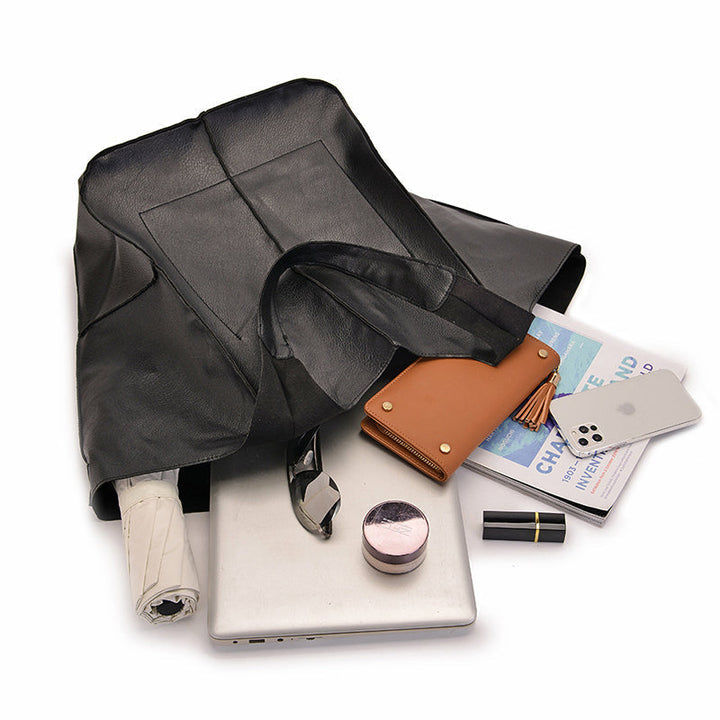 W&W Mode | Überdimensionale Leder Schultertasche für Damen