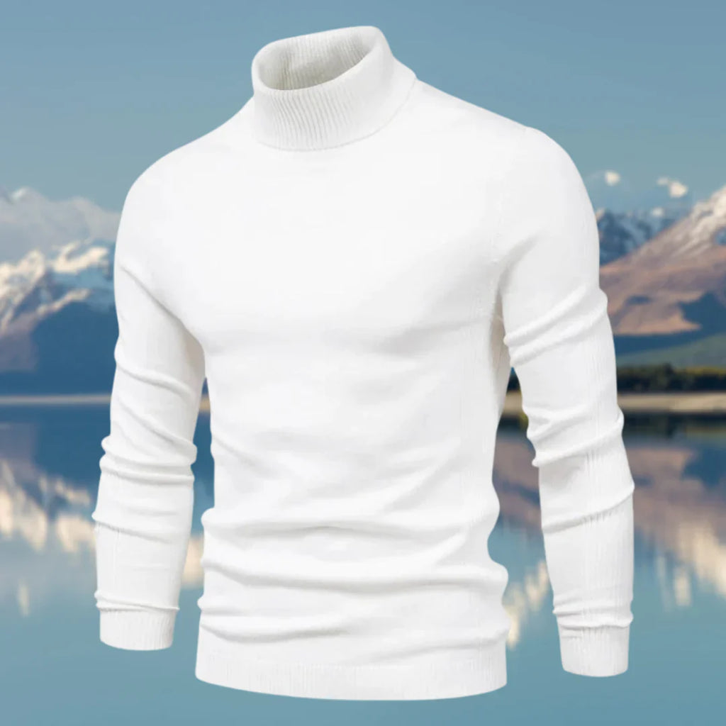 WW | Klassischer Pullover Mit Rollkragen Für Herren