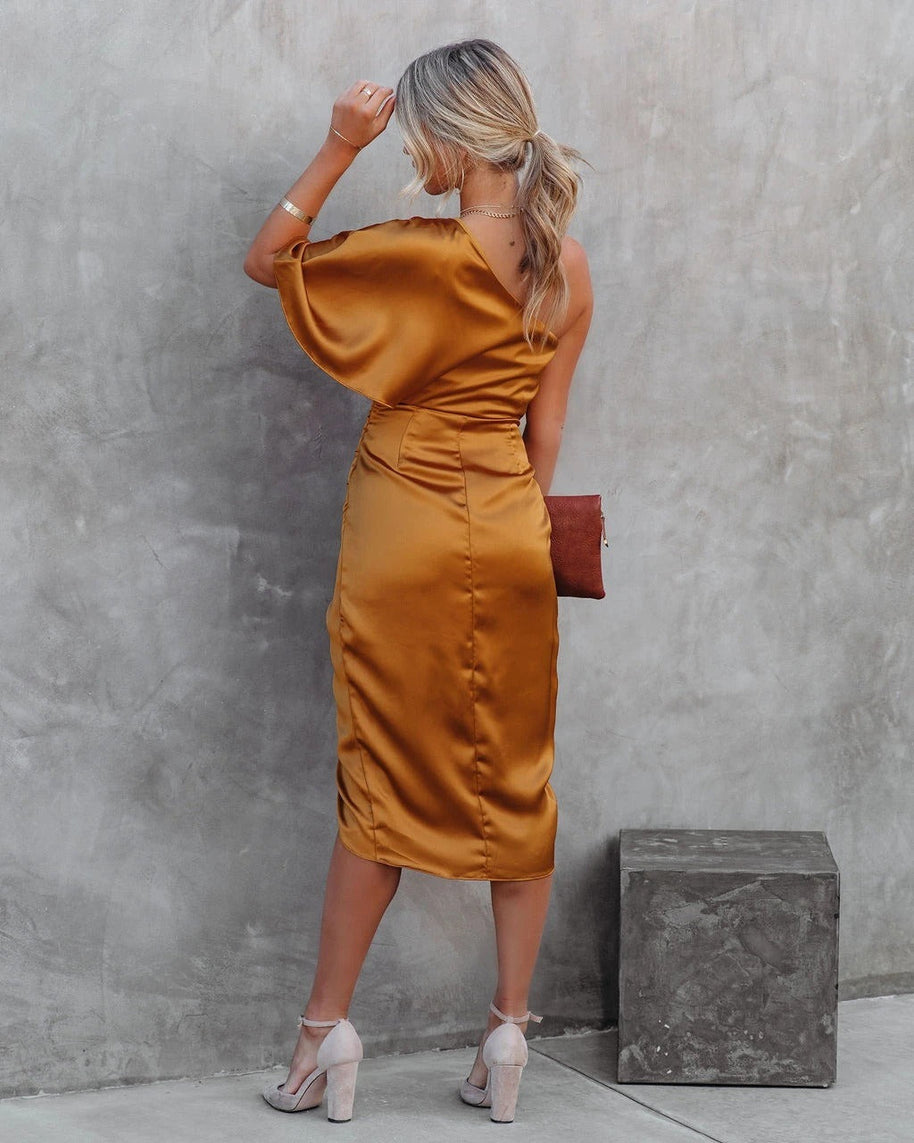 WW | Sexiest einäugiges ungleichmäßiges Rockkleid Damen Abendkleid