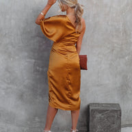 WW | Sexiest einäugiges ungleichmäßiges Rockkleid Damen Abendkleid