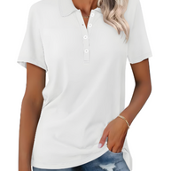 WW | Nachhaltiges Poloshirt Damen Polo Shirt Mit Kragen Und Knopfverschluss