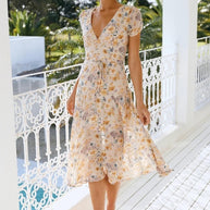 WW | Kleid in Midi Länge, Ideal Für Frühling Und Den Täglichen Gebrauch