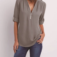 Maxime™ - Langärmelige Lockere Bluse