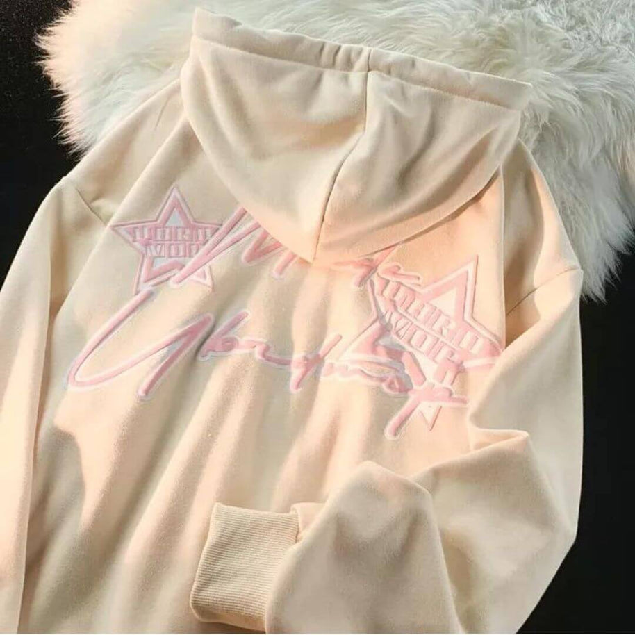 WW | Oversized Damen Hoodie Mit Print | Bequemer Streetwear Pullover