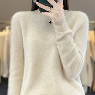 WW | Kaschmir Pullover Damen Runder Ausschnitt Weicher und Eleganter Strickpullover