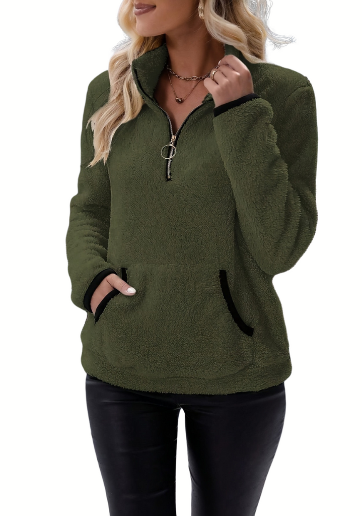WW | Halb-Reißverschluss Pullover
