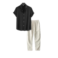 WW Linen Outfit Set - Lässige - Florenz bei Nacht