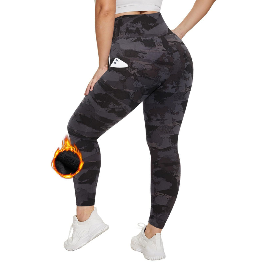 WW | Wunderschöne Enganliegende Fleece Wollleggings
