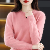 WW | Kaschmir Pullover Damen Luxuriöser Rundhalsausschnitt, Weich & Modisch