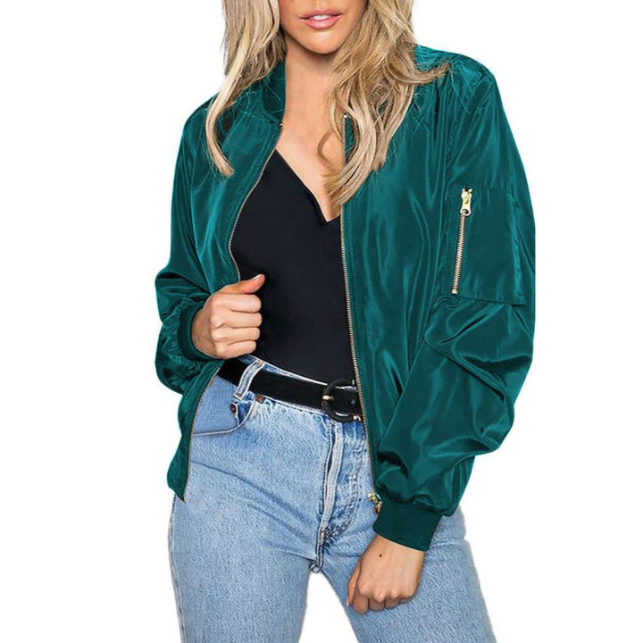 W&W Mode | Reißverschluss Leichtjacke Für Damen