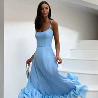 WW | Elegantes Maxikleid mit gerüschtem Saum für Damen