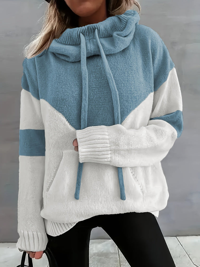 Wolff | Colorblock-Kapuzenpullover Mit Tasche Für Herbst Für Frauen