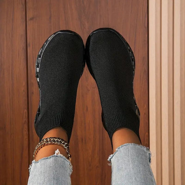 WW | Hohe Sneakers Dehnbare Atmungsaktive Obermaterial Leichtgewicht Stoßdämpfende Sohle Slip-On