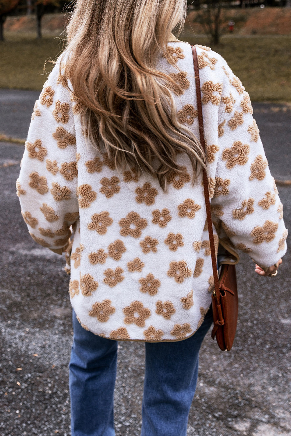 W&W Mode | Fleecejacke Mit Blumenmuster Für Frauen