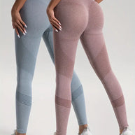 WW | 2 Stk. Sport Leggings für Yoga und Fitness Einfarbige Farbe mit Hohem Stretch.