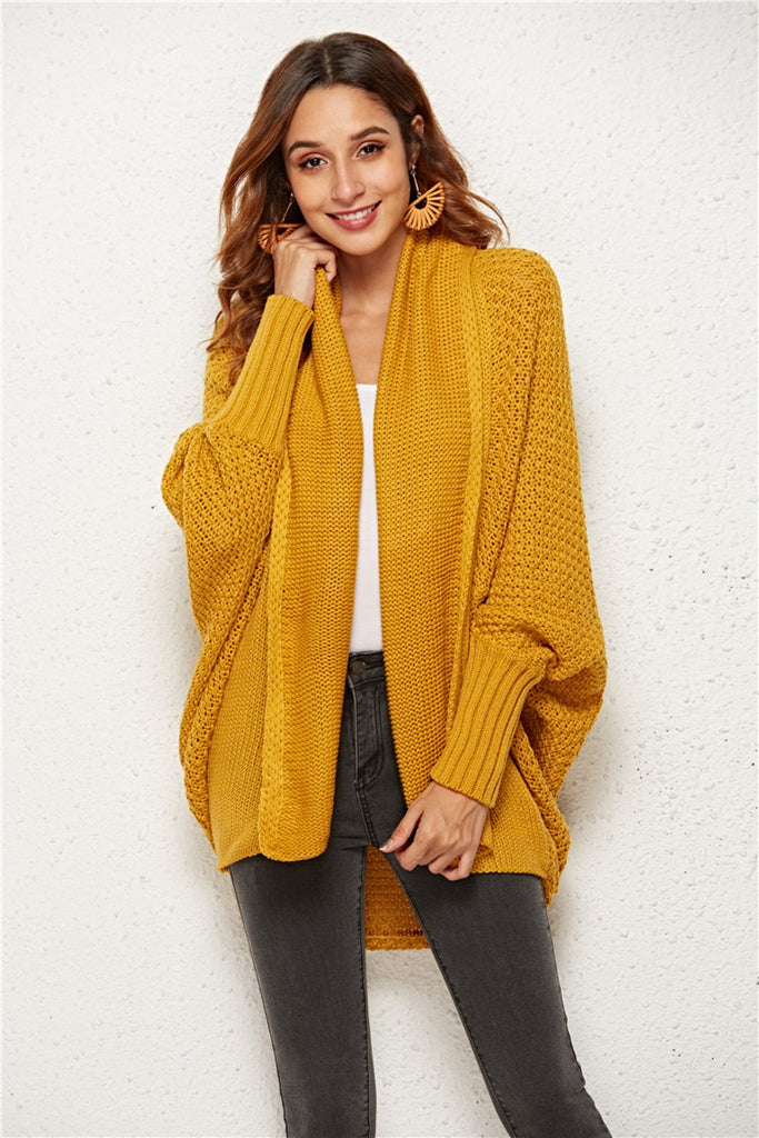 WW | Engel Flügel Offene Front Fledermausärmel Cardigan