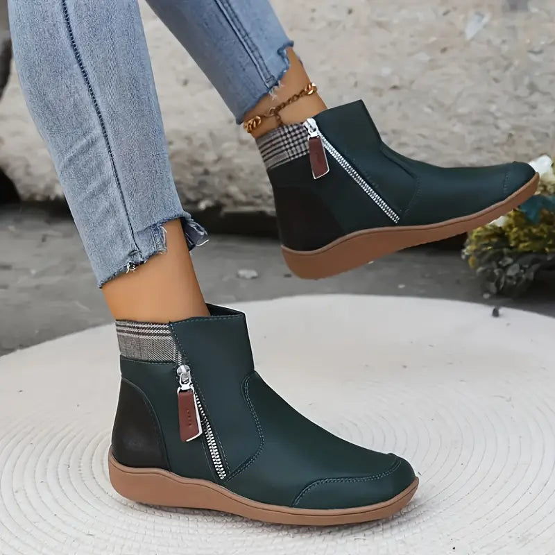W&W Mode | Orthopädische Wasserdichte Premium-Stiefel Mit Reißverschluss