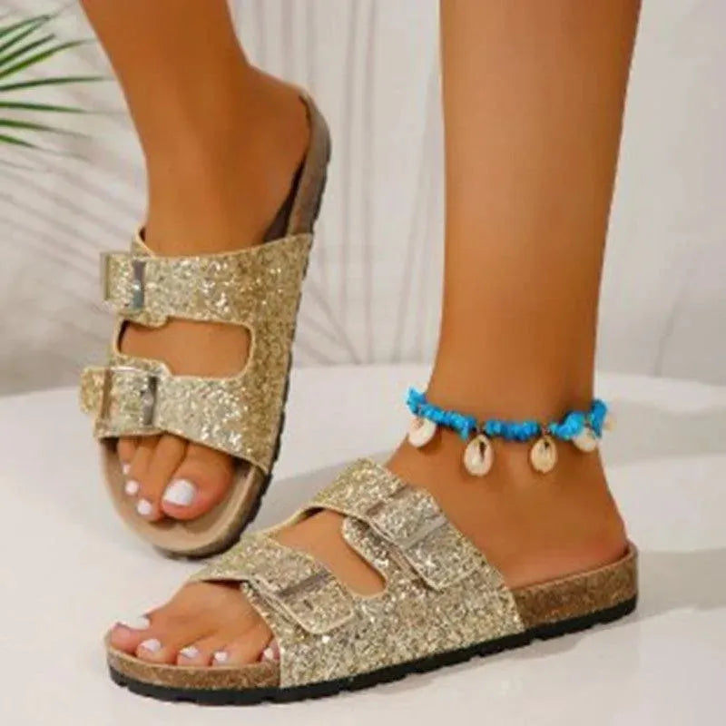 WW | Slippers mit doppelter Schnalle