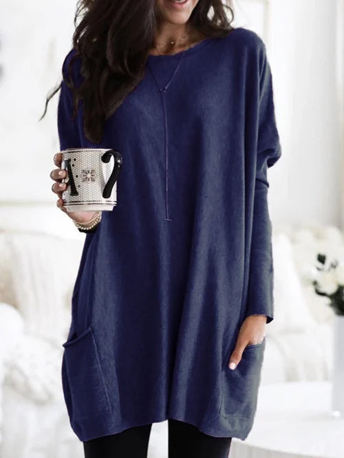 WW | Tunika mit Taschen - bequeme Damen Oversized Top