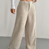 WW | Cordhose Mit Weitem Bein Für Frauen