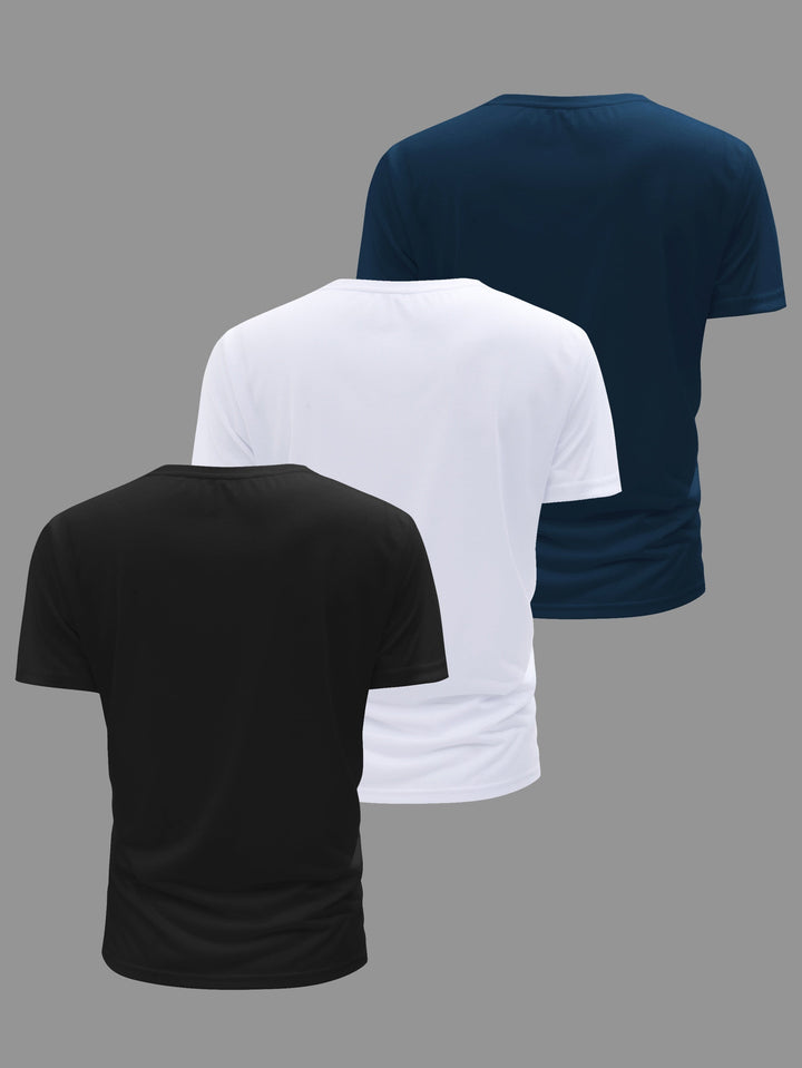 W&W Mode | 3 Pack Herren Lässig Kurzarm T-shirts