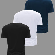 WW | 3 Pack Herren Lässig Kurzarm T-shirts