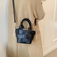 Leather Mini Basket Bag