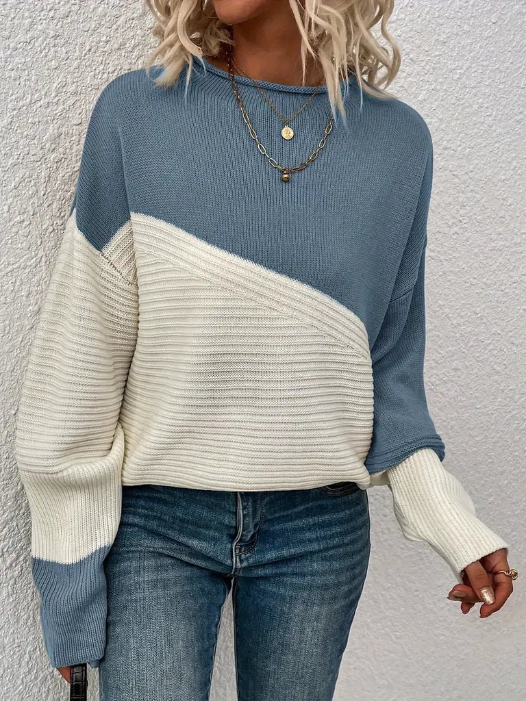 Pullover mit Rundhalsausschnitt in Farbbox