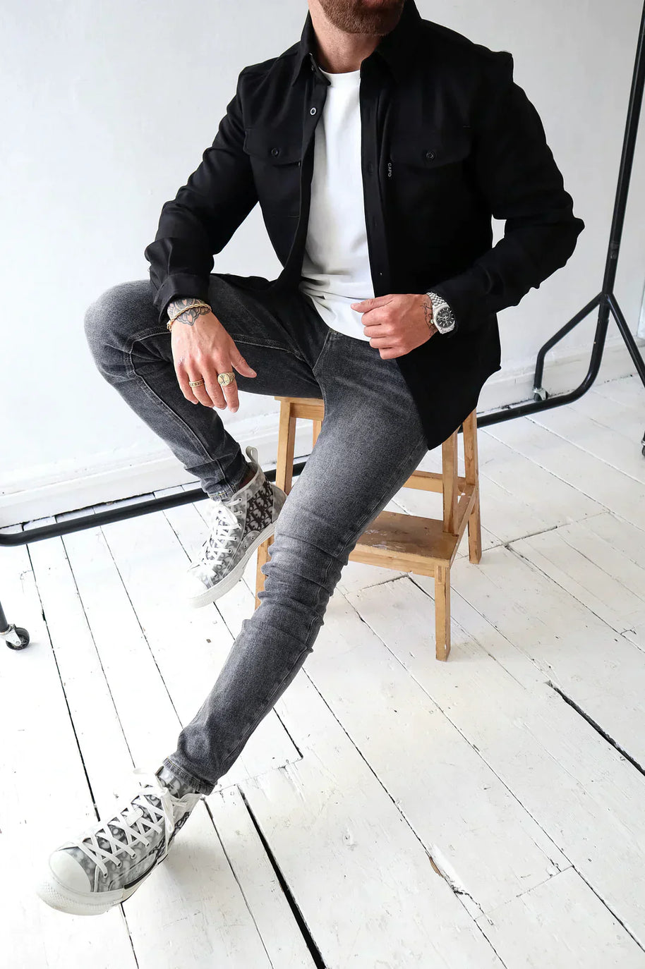 WW | Premium-Jacke mit Knopfverschluss für Herren | Stylische und bequeme Jacke