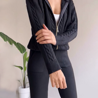 Anja™ - 2-teiliges Set mit Strickjacke und lässigem Jacquard-Pullover