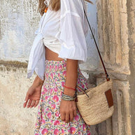 WW | Sommer Lange Röcke Boho Print