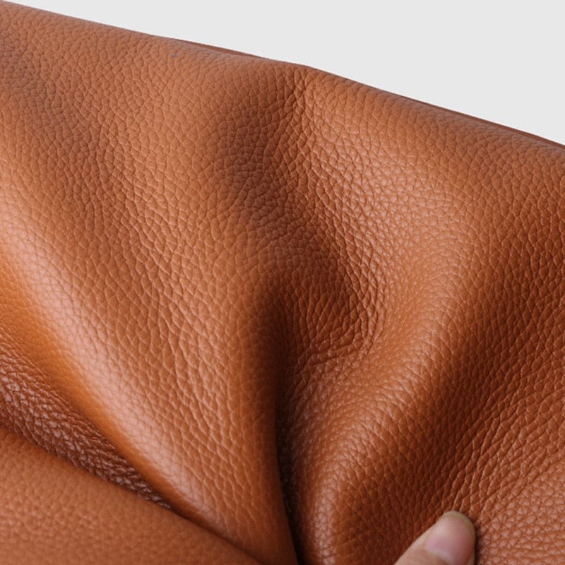 WW | Farbe Einfaches Echtes Leder Umhängetasche