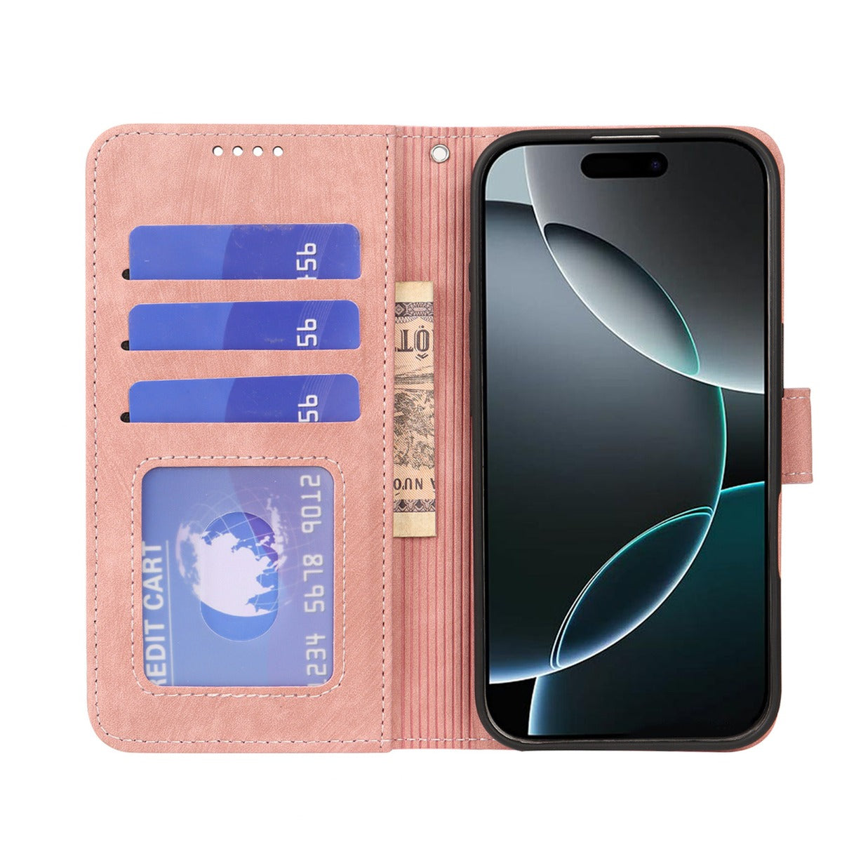 W&W | Apple kleine runde Schnalle Flip Handyhülle