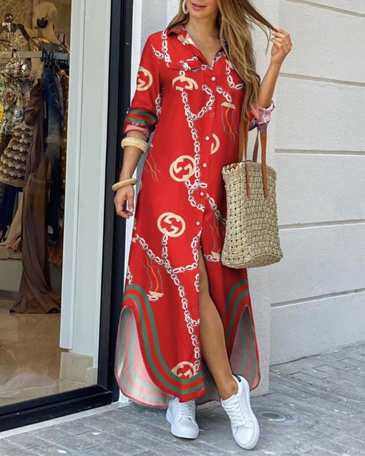 WW | Frühjahr und Sommermode sexy Bluse langer Rock Kleid