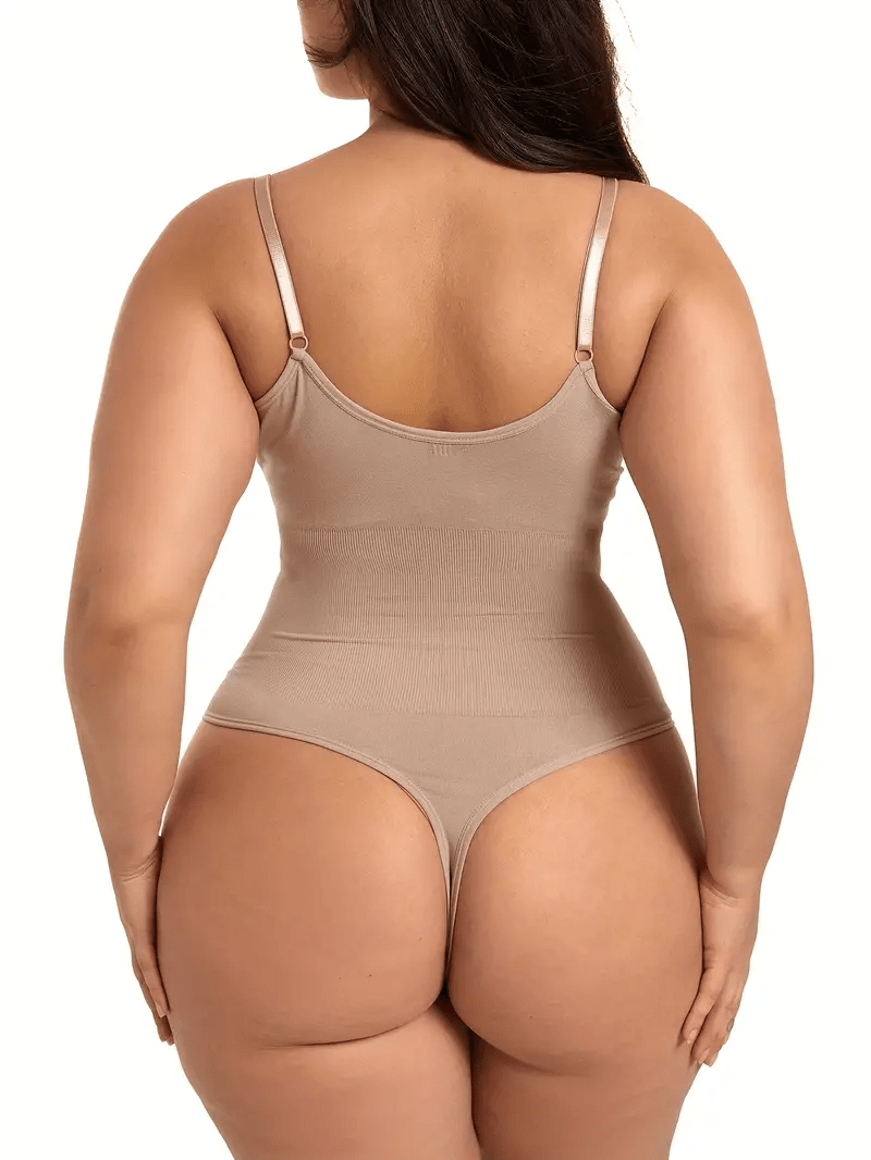 Damen-Body mit formendem Powermesh-Einsatz und verstellbaren Trägern