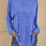 Lässiger Pullover mit langen Ärmeln