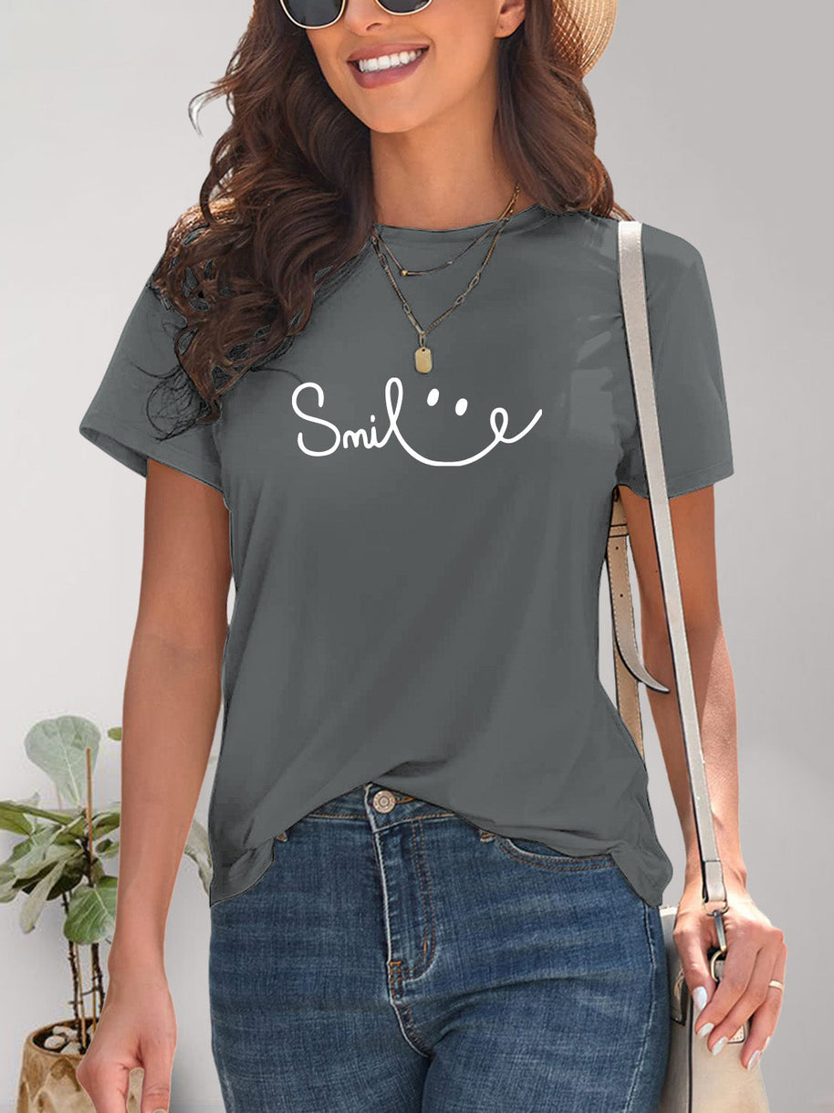 WW | Smile Rundhals Kurzarm T-Shirt