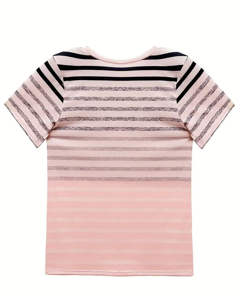 WW | T-Shirt Rundhals Kurzarm Gestreift