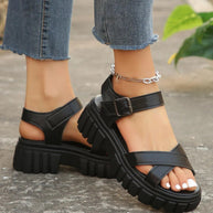 WW | Einfarbige Freizeitsandalen