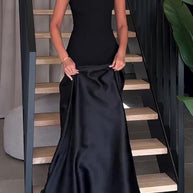 Maxikleid aus Satin